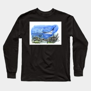 Manta Ray Painting Long Sleeve T-Shirt